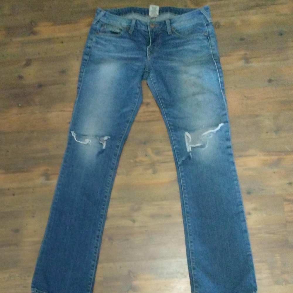 True Religion Blue Distressed Women Jeans